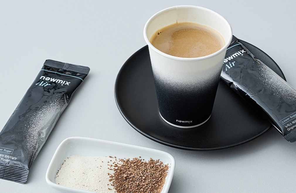 Newmix] Air Original Flavor Low-Sugar Coffee Powder Sticks (14g X
